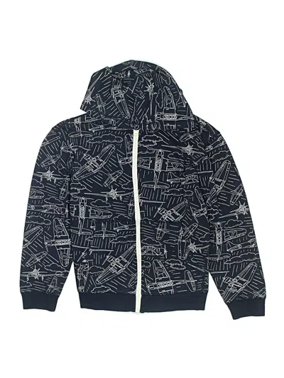 Pre-owned Gymboree Kids' Zip Up Hoodie In Blue