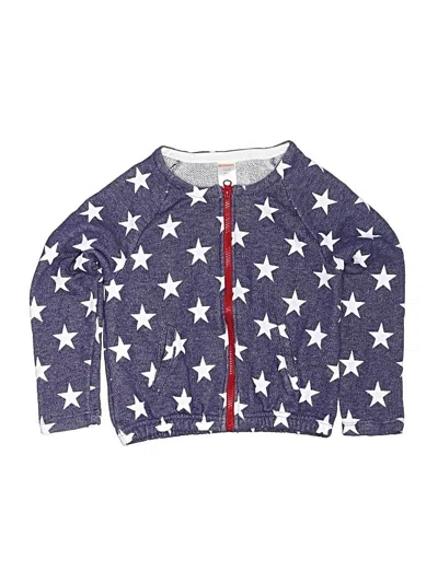 Pre-owned Gymboree Kids' Zip Up Hoodie In Blue