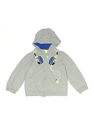 Pre-owned Gymboree Kids' Zip Up Hoodie In Gray