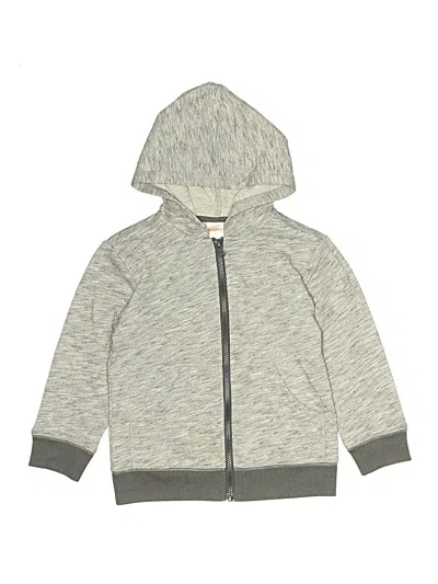 Pre-owned Gymboree Kids' Zip Up Hoodie In Gray
