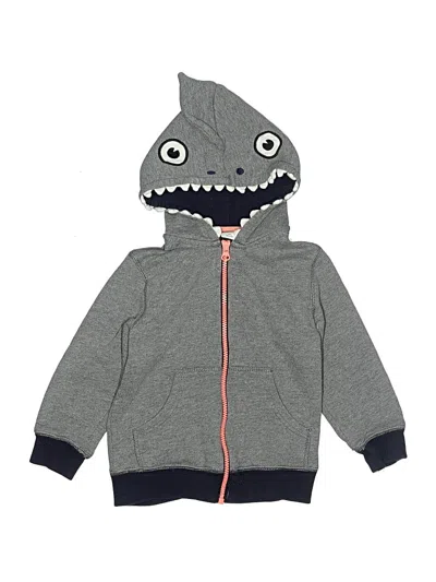 Pre-owned Gymboree Kids' Zip Up Hoodie In Gray