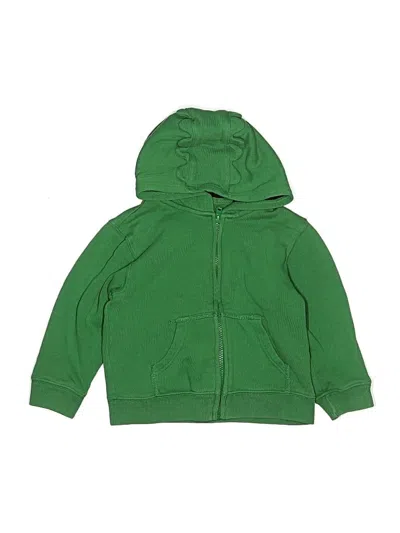 Pre-owned Gymboree Kids' Zip Up Hoodie In Green