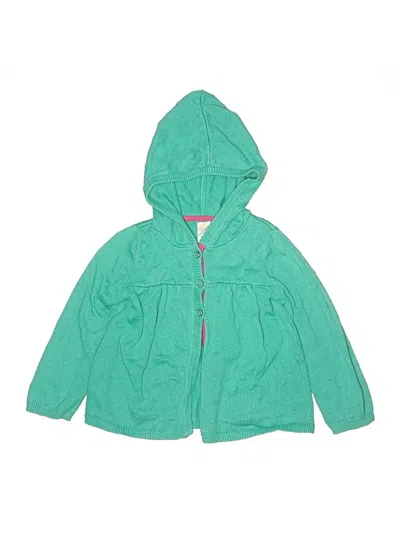 Pre-owned Gymboree Kids' Zip Up Hoodie In Green