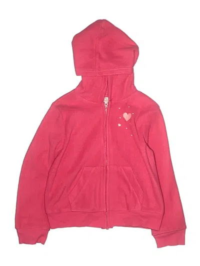 Pre-owned Gymboree Kids' Zip Up Hoodie In Pink