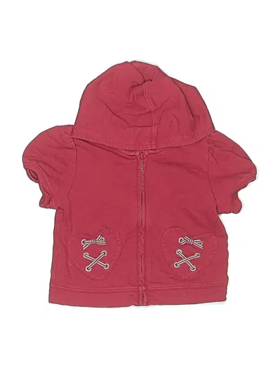 Pre-owned Gymboree Kids' Zip Up Hoodie In Red