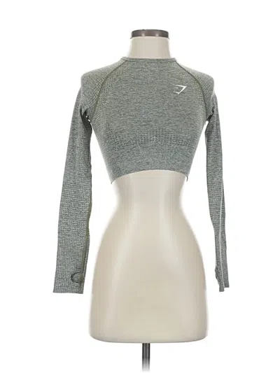 Pre-owned Gymshark 3/4 Sleeve T-shirt In Gray