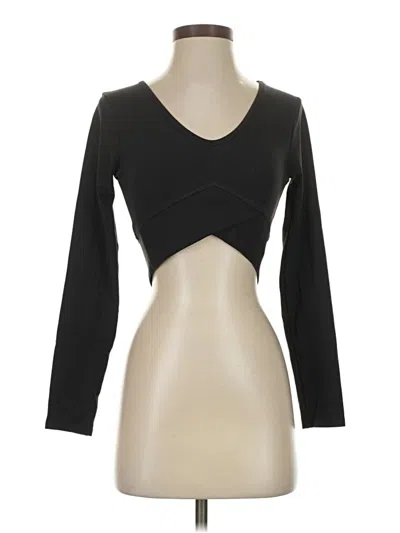 Pre-owned Gymshark 3/4 Sleeve T-shirt In Black