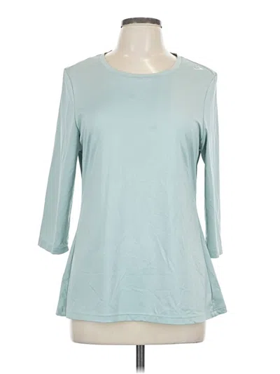 Pre-owned Gymshark 3/4 Sleeve T-shirt In Blue