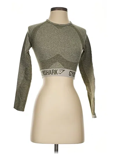 Pre-owned Gymshark 3/4 Sleeve T-shirt In Gray