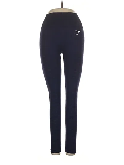 Pre-owned Gymshark Active Pants In Blue