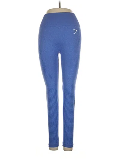 Pre-owned Gymshark Active Pants In Blue