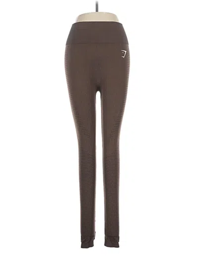 Pre-owned Gymshark Active Pants In Brown