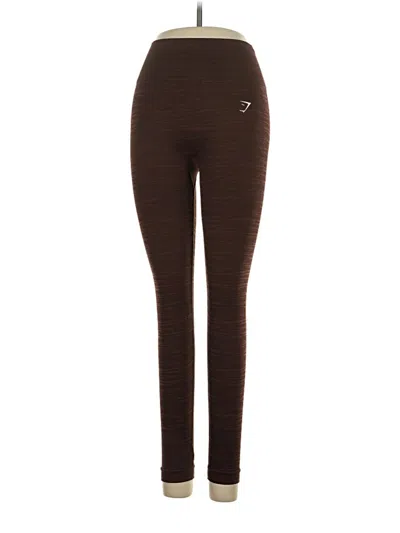 Pre-owned Gymshark Active Pants In Brown