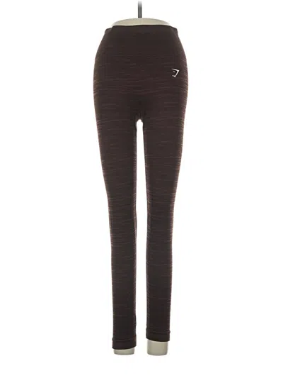 Pre-owned Gymshark Active Pants In Brown