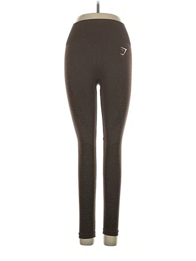 Pre-owned Gymshark Active Pants In Brown