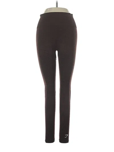 Pre-owned Gymshark Active Pants In Brown