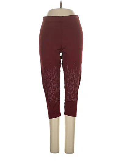Pre-owned Gymshark Active Pants In Burgundy
