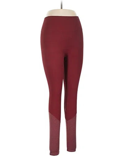Pre-owned Gymshark Active Pants In Burgundy