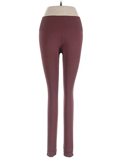 Pre-owned Gymshark Active Pants In Burgundy