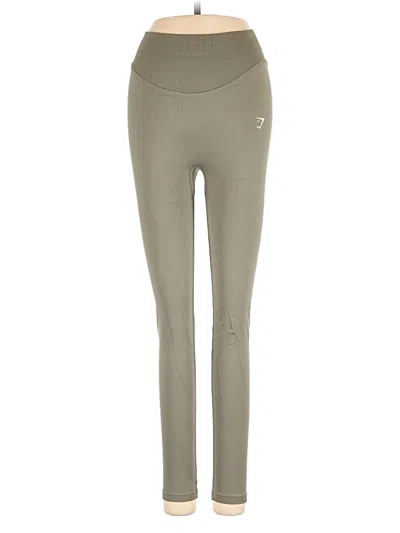 Pre-owned Gymshark Active Pants In Green