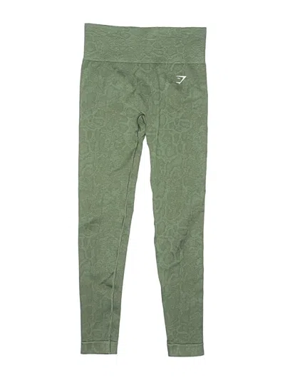 Pre-owned Gymshark Active Pants In Green