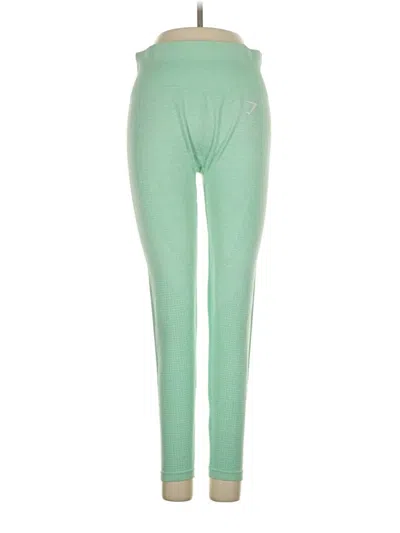 Pre-owned Gymshark Active Pants In Green