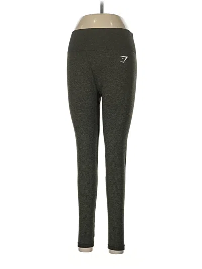 Pre-owned Gymshark Active Pants In Green