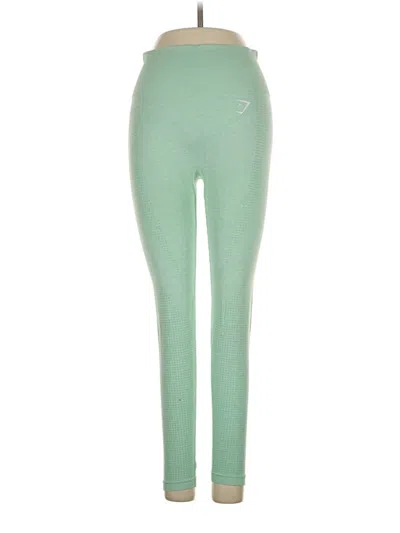 Pre-owned Gymshark Active Pants In Green