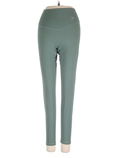 Pre-owned Gymshark Active Pants In Green