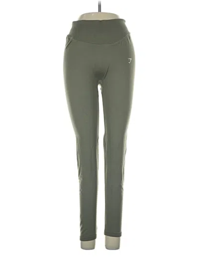 Pre-owned Gymshark Active Pants In Green