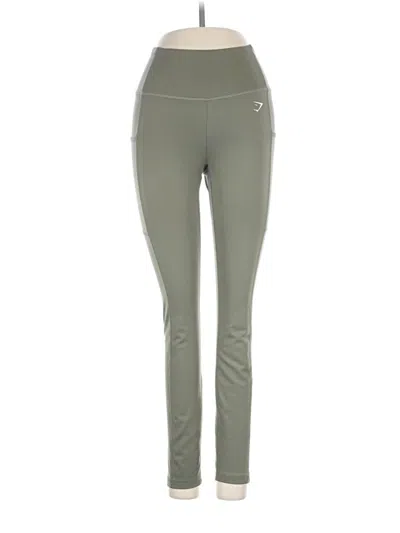 Pre-owned Gymshark Active Pants In Green