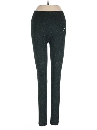 Pre-owned Gymshark Active Pants In Green