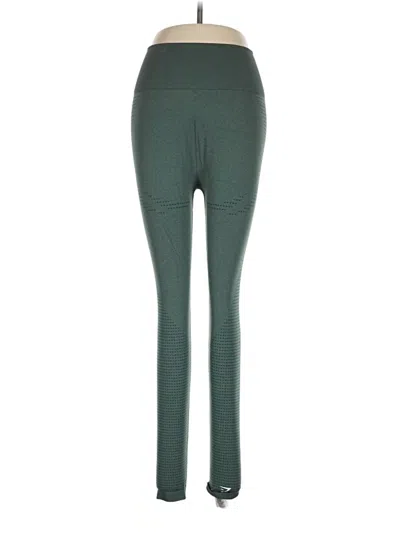 Pre-owned Gymshark Active Pants In Green