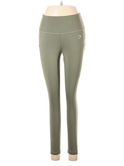 Pre-owned Gymshark Active Pants In Green