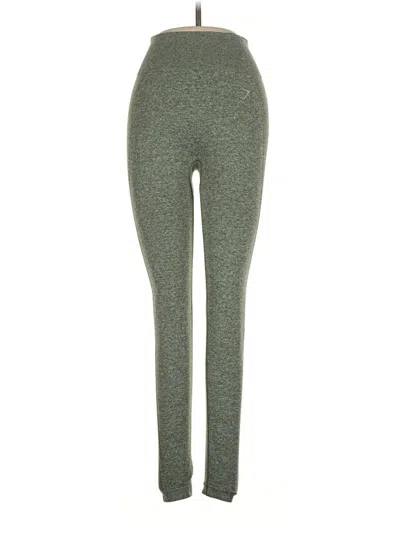Pre-owned Gymshark Active Pants In Green