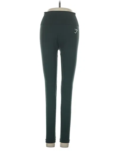 Pre-owned Gymshark Active Pants In Green