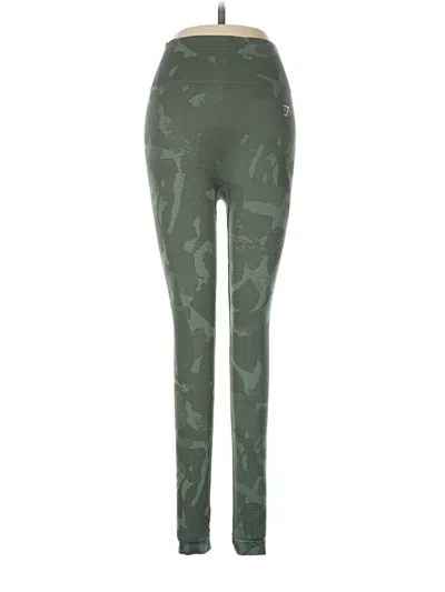 Pre-owned Gymshark Active Pants In Green