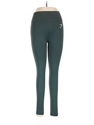 Pre-owned Gymshark Active Pants In Green