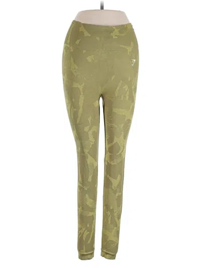 Pre-owned Gymshark Active Pants In Green