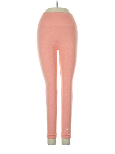 Pre-owned Gymshark Active Pants In Orange