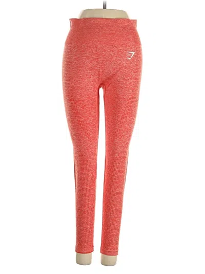 Pre-owned Gymshark Active Pants In Orange