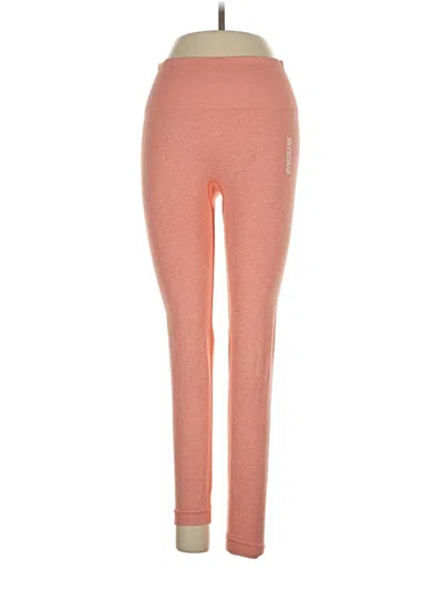 Pre-owned Gymshark Active Pants In Orange