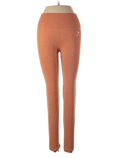 Pre-owned Gymshark Active Pants In Orange