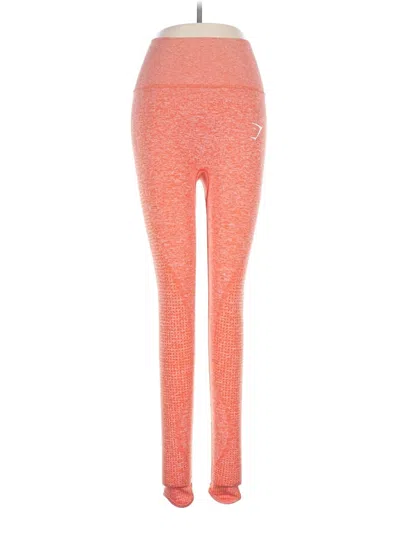 Pre-owned Gymshark Active Pants In Orange