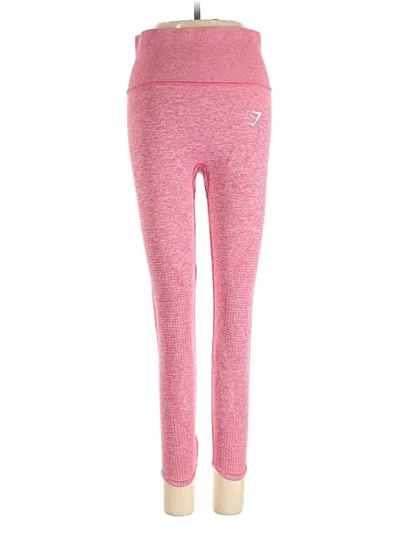 Pre-owned Gymshark Active Pants In Pink