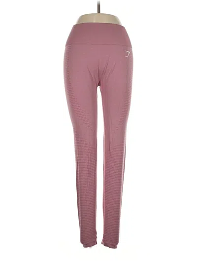 Pre-owned Gymshark Active Pants In Pink