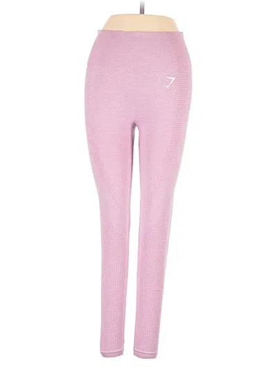 Pre-owned Gymshark Active Pants In Pink