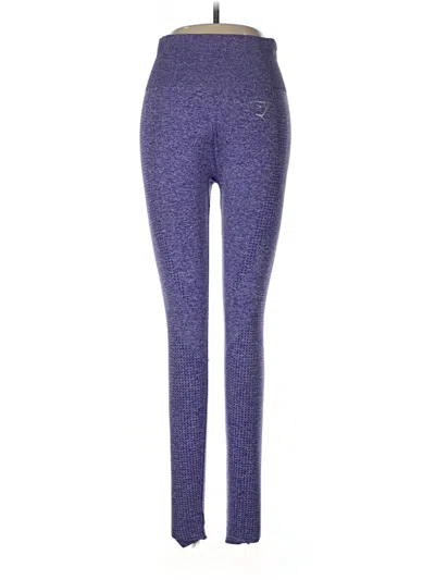 Pre-owned Gymshark Active Pants In Purple