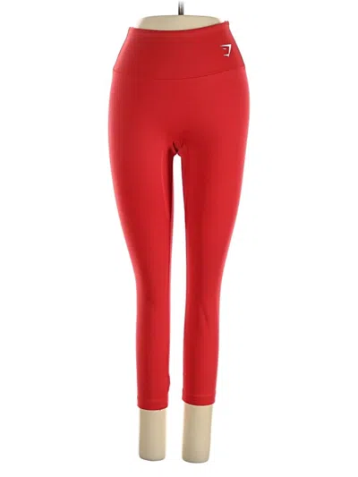 Pre-owned Gymshark Active Pants In Red
