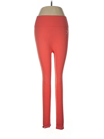 Pre-owned Gymshark Active Pants In Red